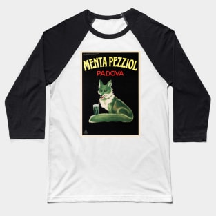 MENTA PEZZIOL Padova Vintage Italian Liqueur Art Deco Style 1922 by Marcelo Dudovich Baseball T-Shirt